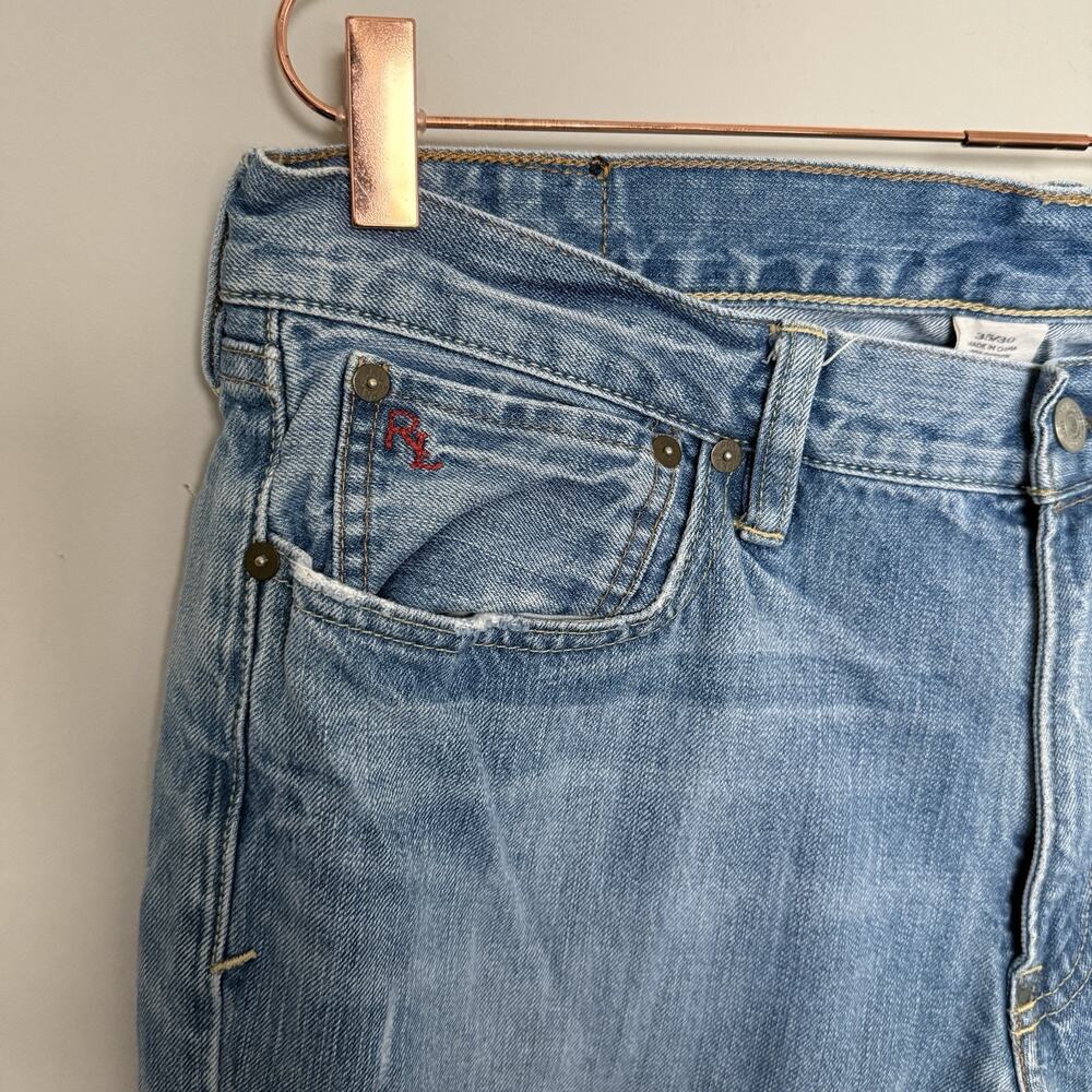 Polo Ralph Lauren 867 Jeans Mens 35 Blue Y2K Denim Classic Fit Vintage Country - Picture 3 of 7